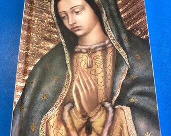 Piccolo diario/taccuino con copertina rigida di Nostra Signora di Guadalupe, nuovo