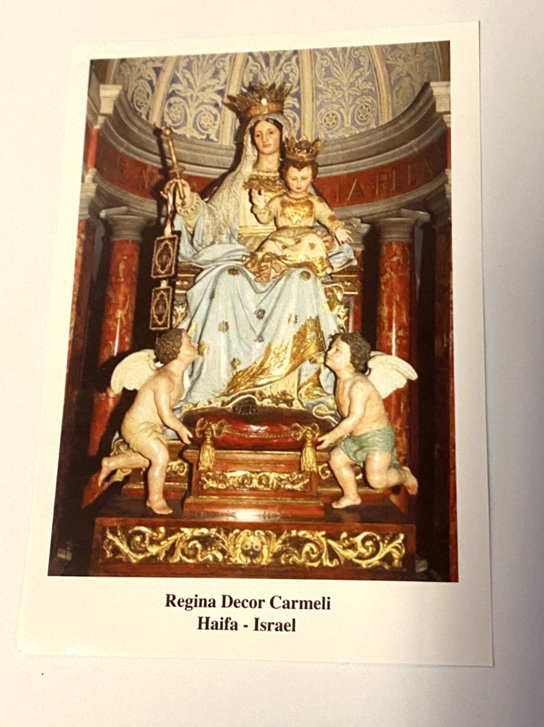 Our Lady of Mount Carmel Prayer Card New From Holy Land - Etsy UK