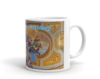 The Assumption of Mary White glossy mug