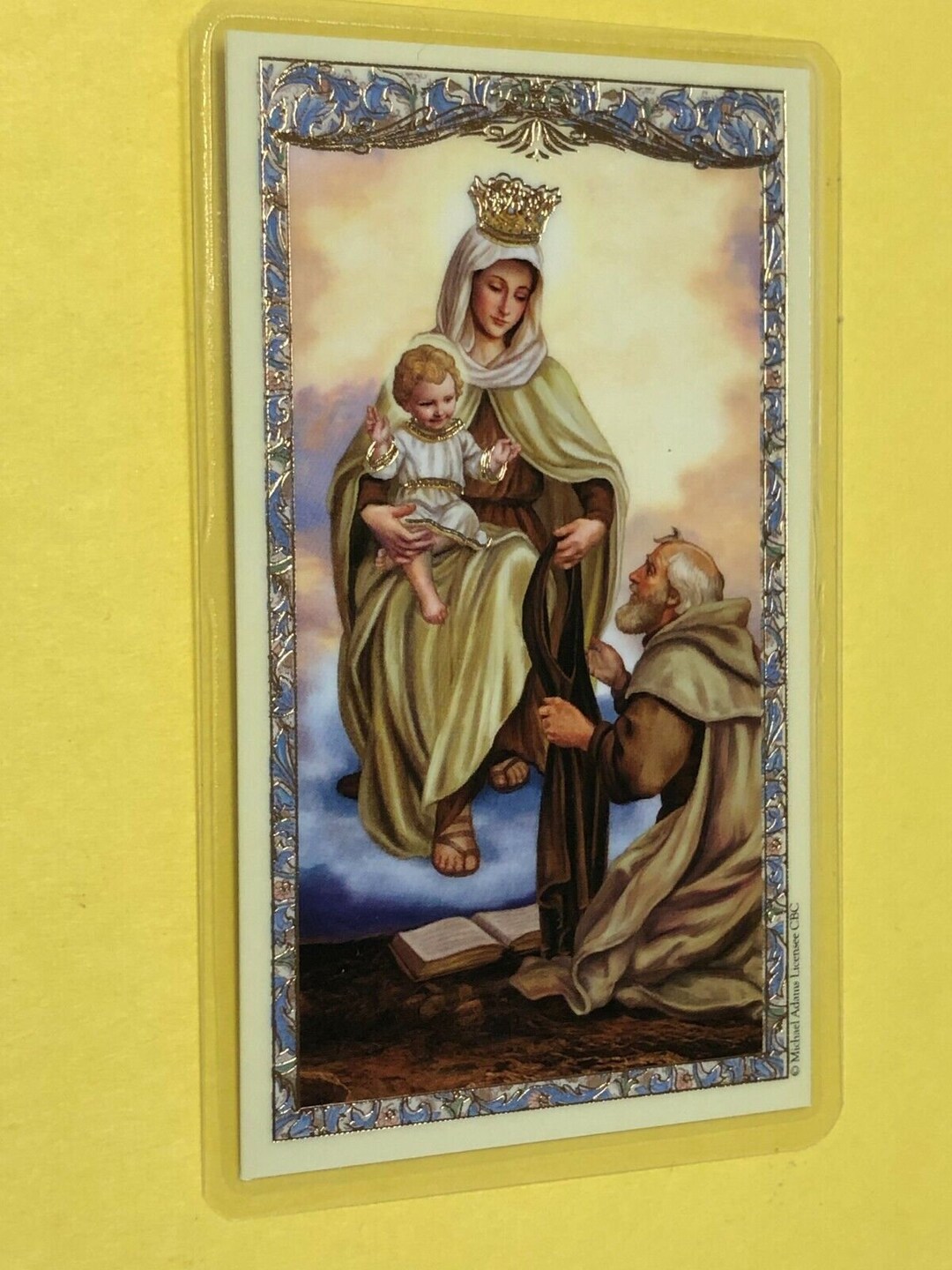 Our Lady of Mount Carmel Laminated Prayer Card, New - Etsy Australia