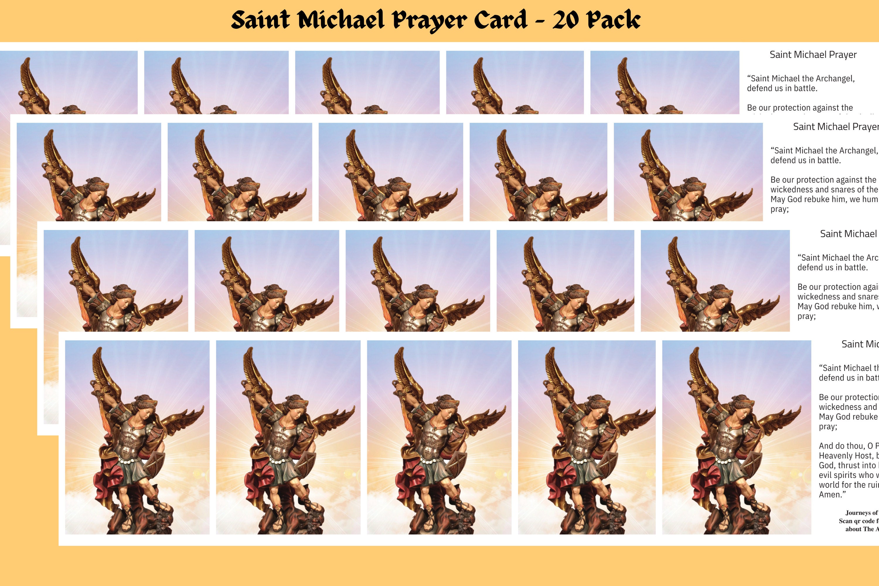 Tarjeta de oración de San Miguel - Imagen 7 de 7