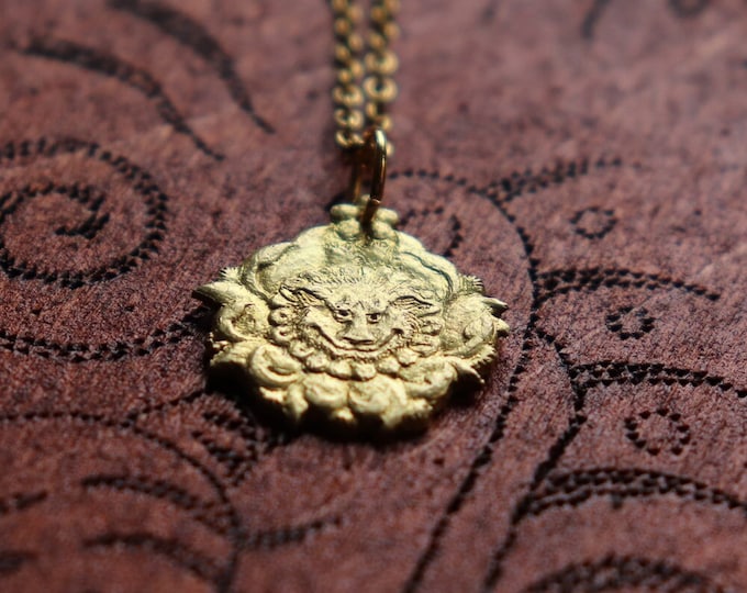 Lion in Flowers Pendant - Ciondolo Leone