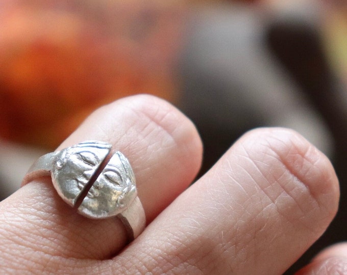 Moon Split Ring - Anello Luna Spezzata