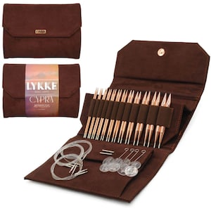 Lykke Cypra Copper 5&quot; Interchangeable Circular Needle Set | With Carrying Case
