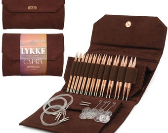 Lykke Cypra Copper 5" Interchangeable Circular Needle Set | With Carrying Case