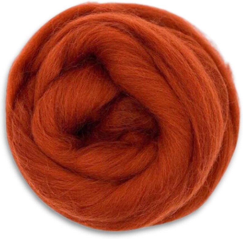 Dyed Corriedale Wool Combed Top - Ruby | 8 Ounce Bundle | Revolution ...