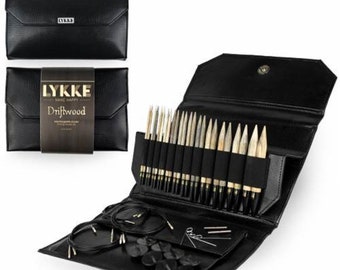 Lykke Driftwood 5" Interchangeable Circular Needle Set | With Carrying Case
