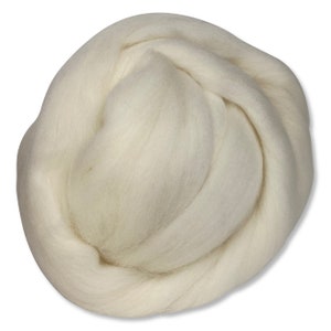 Revolution Fibers | 100% Natural Cheviot Wool Roving (Approx 1 lb / 16oz) – Spinning Wool Roving Top, Premium Core Wool