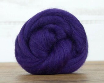 Merino Wool Combed Top - Amethyst | 1 lb bundle, 22 micron | Revolution Fibers Merino Fiber for Spinning, Felting and Wall Hanging Tapestry