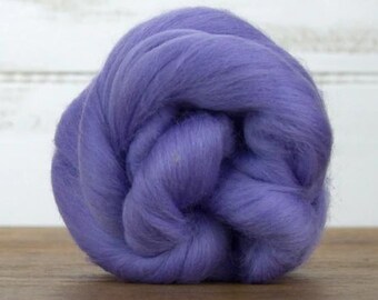Merino Wool Combed Top - Hyacinth | 1 lb bundle, 22 micron | Revolution Fibers Merino Fiber for Spinning, Felting & Wall Hanging Tapestry