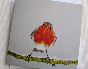 Christmas Card Robin British Wildlife