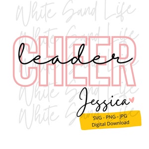 Personalized Cheer Svg, Cheerleader Svg, Cheer Mom Png for Shirt,Cheer Sublimation Cricut Svg File, Cut File for Cricut, Svg File for Cricut
