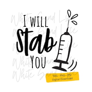 Enfermeira Svg, vou esfaquear você Png, Nurse Life Svg, Medical Svg, L&D Svg, RN Cricut Svg File, Cut File for Cricut, Svg File for Cricut