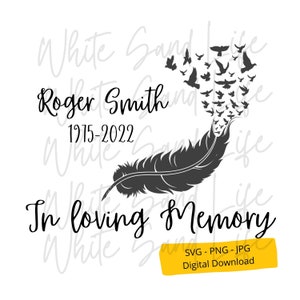 In loving Memory Svg, Memorial Png, Forever in our hearts Clip Art, Personalized Cricut Svg File, Cut File for Cricut, Svg File for Cricut