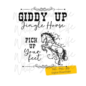 Western Christmas SVG, Cowboy Christmas SVG, fichier SVG de Noël pour chemise, Cheval SVG, Cowboy Santa Cut File pour Cricut, Fichier SVG pour Cricut
