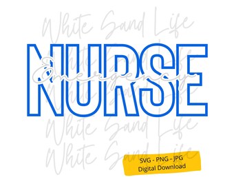 Emergency Nurse Svg, ER Png, ER Svg, Medical Svg, Svg for Shirt, Nurse Svg, RN Cricut Svg File, Cut File for Cricut, Svg File for Cricut