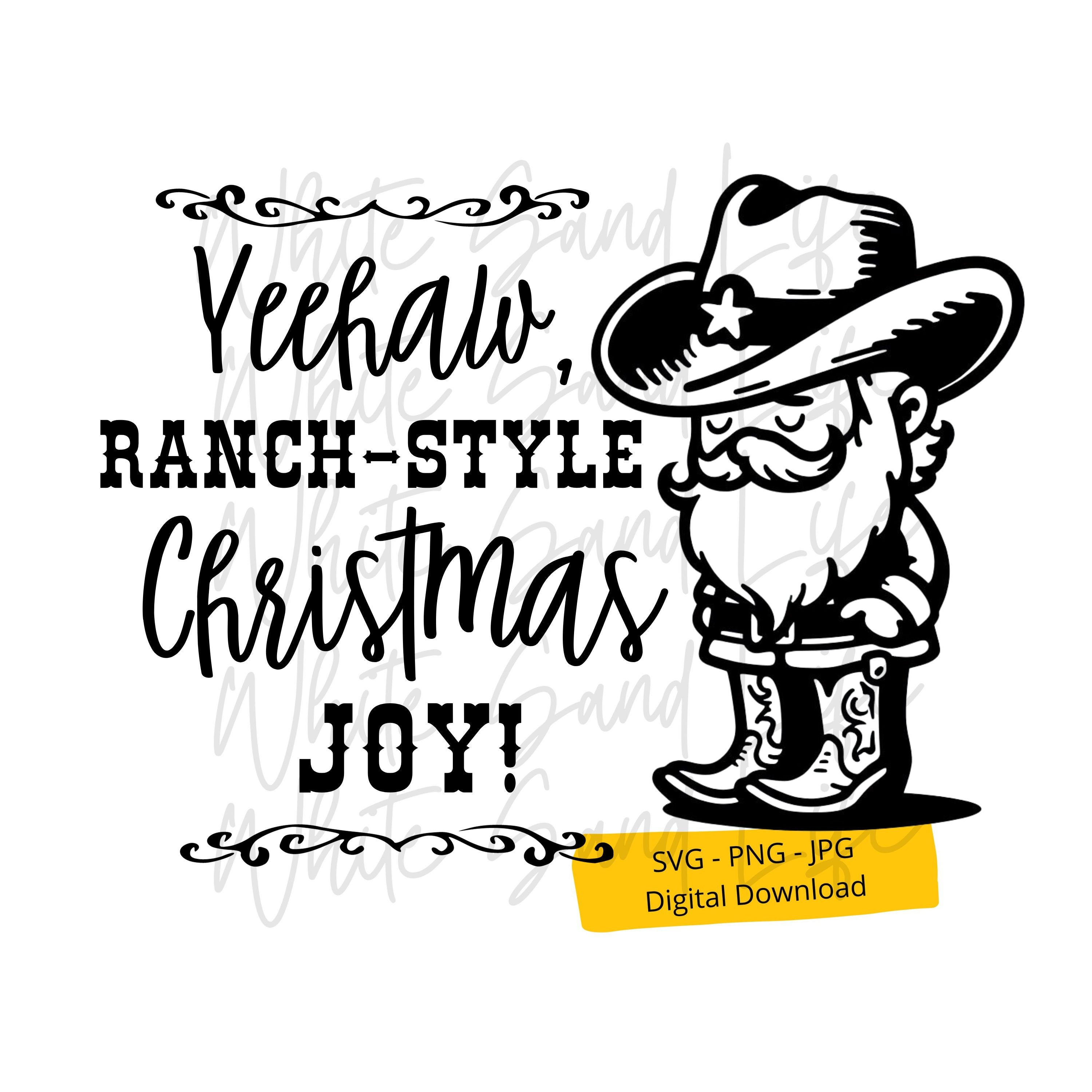 Western Christmas Svg, Cowboy Christmas Svg, Christmas Svg Files for