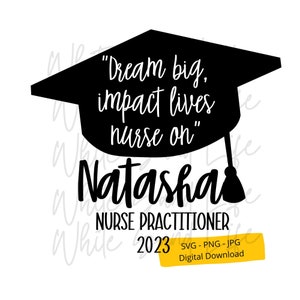 Personalized Nurse Practitioner Svg, NP Svg, Graduation Ornament, Medical Svg, Nurse Tumbler Svg, Nurse Svg, New Nurse Gift,Registered Nurse