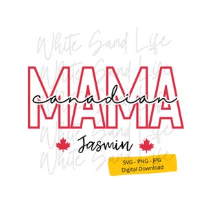 Gepersonaliseerde Canadian Mama Svg, ellebogen omhoog Png, niet te koop Svg, Canada Svg voor shirt, Cricut Svg-bestand, voor Cricut, Svg-bestand voor Cricut