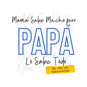 Dia del Padre svg, Papa svg, Opa Png, bester Vater aller Zeiten svg, Vatertag svg, Cricut svg-Datei, geschnittene Datei für Cricut, Vaterssvg-Datei für Cricut