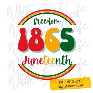Juneteenth Svg, Juneteenth png, 1865 Sublimation Design, Digital File Svg, Svg file for Cricut, Cricut Svg File, Digital Download
