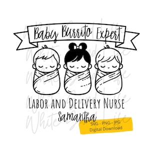 Personalisierte Arbeit und Lieferung Krankenschwester SVG, L & D Krankenschwester Png, L D Krankenschwester Geschenk Clip Art, Cricut SVG-Datei, geschnittene Datei für Cricut, SVG-Datei für Cricut