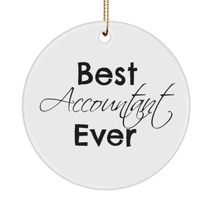 Accountant ornament, CPA Christmas Gifts, Accounting Student ornament, Tax Accountant Appreciation gifts, Accounting Birthday Gifts for Her