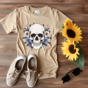 Skull Tshirt, For Women, For Men, Skull T-shirt Designs, Day of the dead Gifts, Gift for Surgeon, Gift Exchange for Christmas, For Birthday