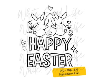 Easter Svg, Happy Easter Quotes Png, Easter Bunny Girl Boy, Shirt Cricut Svg File, Spring File for Cricut, Easter for Kids Svg