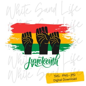 Juneteenth Svg, Juneteenth Svg per Cricut, Juneteenth Svg Kids 1865 Juneteenth Svg, Juneteenth Svg per camicie, Juneteenth Vibes Svg