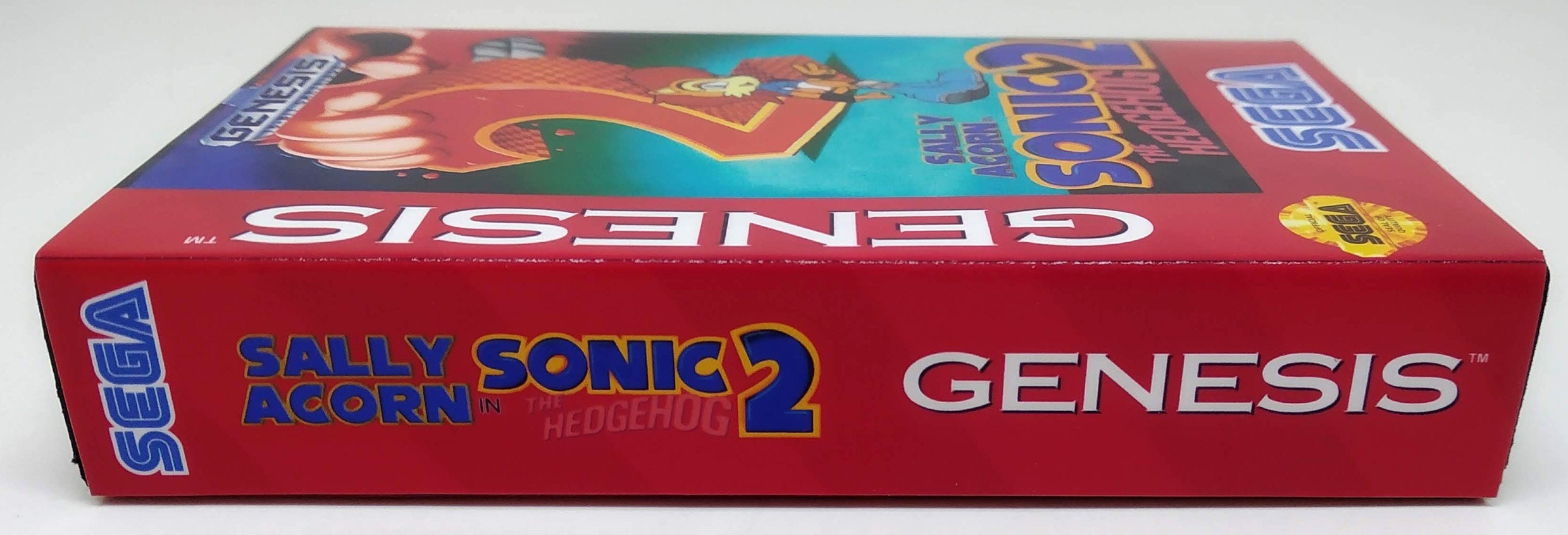 LABEL ETIQUETA ADESIVA SONIC THE HEDGEHOG 2 PARA CARTUCHO DE MEGA