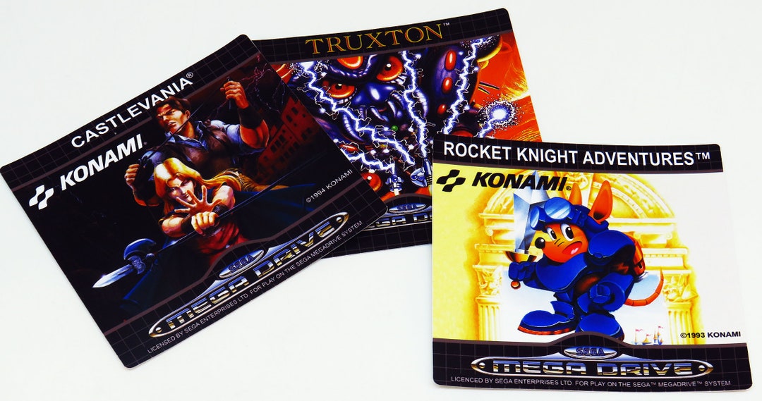 High Quality Label Stickers for Game Cartridges Retro, Nintendo, Sega