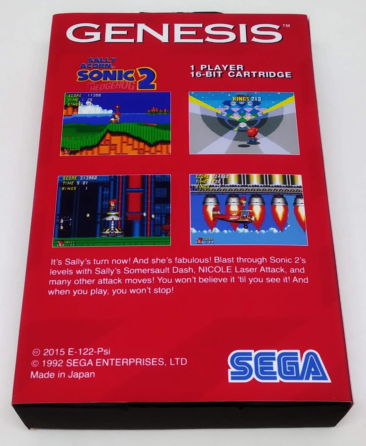 Buy Sonic Classic Heroes Sega Genesis Repro Game Cart Online in India 