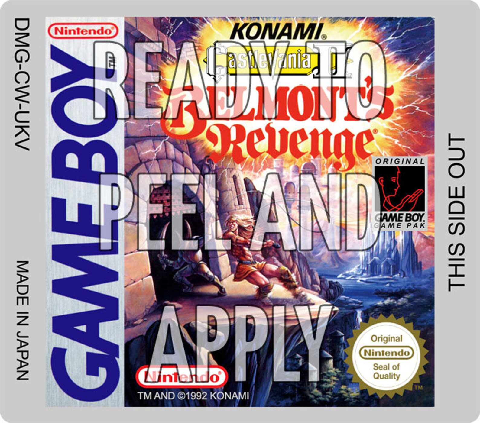 High Quality Label Stickers for Game Cartridges Retro Etsy