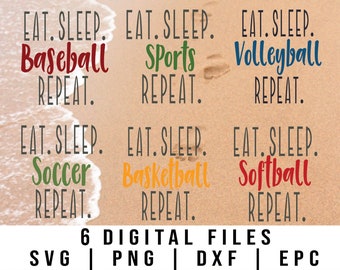 Download Eat Sleep Sports Svg Etsy