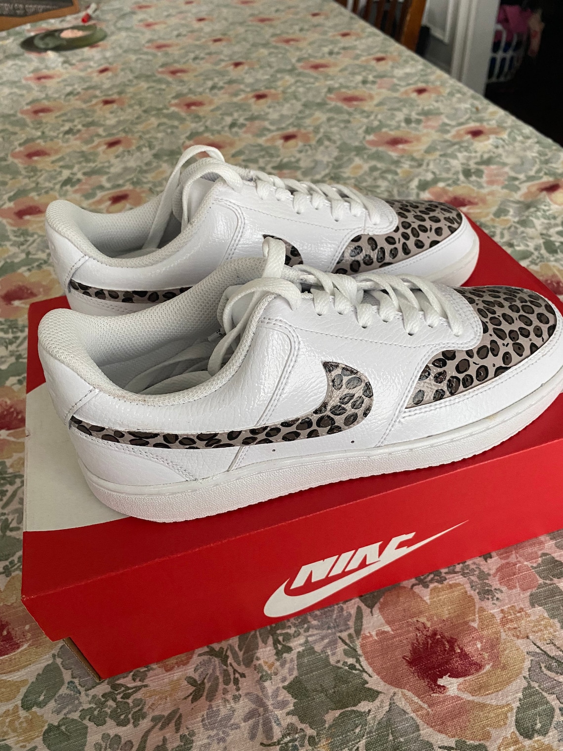 Custom Nike Court Visions Cheetah print | Etsy