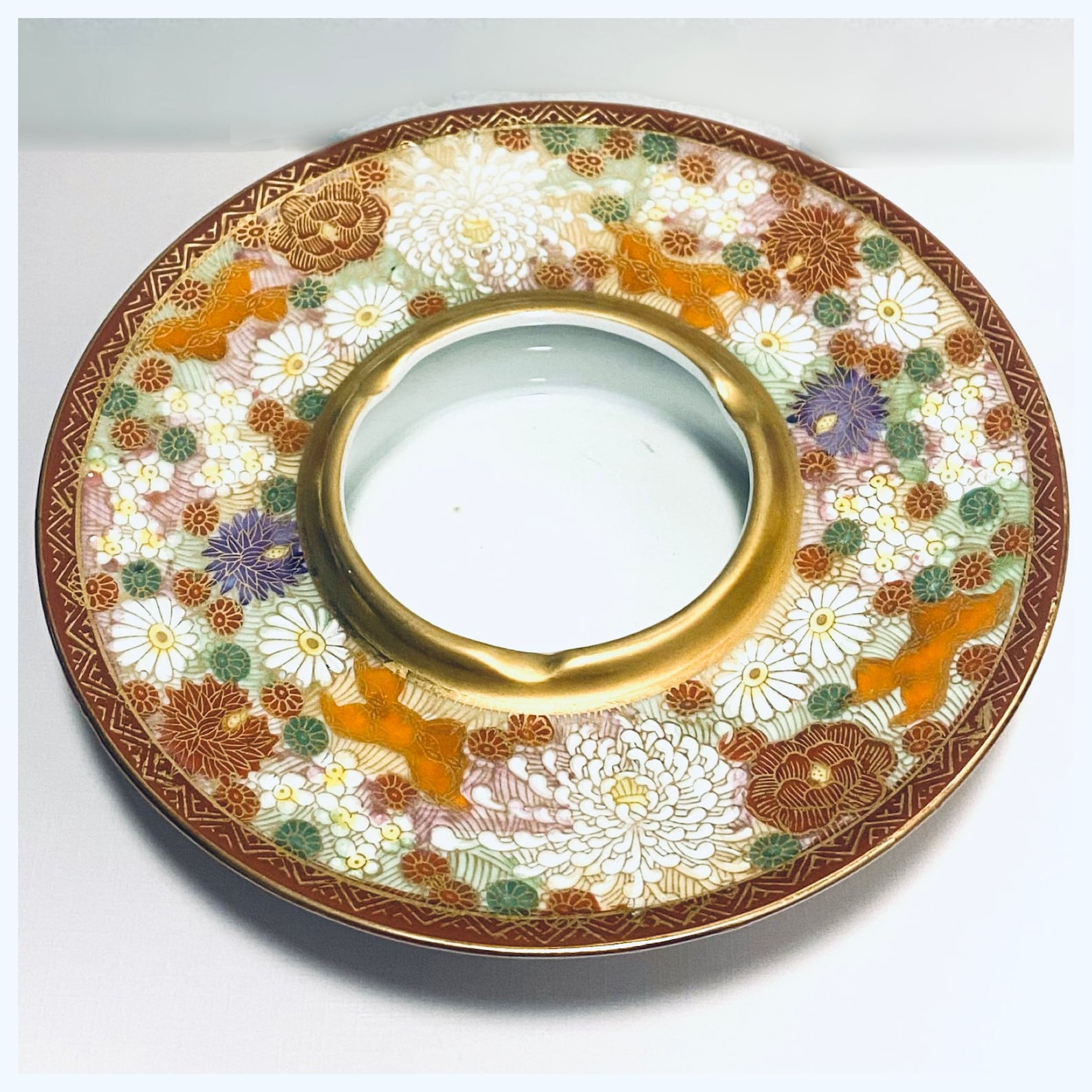 Vintage Kutani Marked Japanese Ashtray Etsy