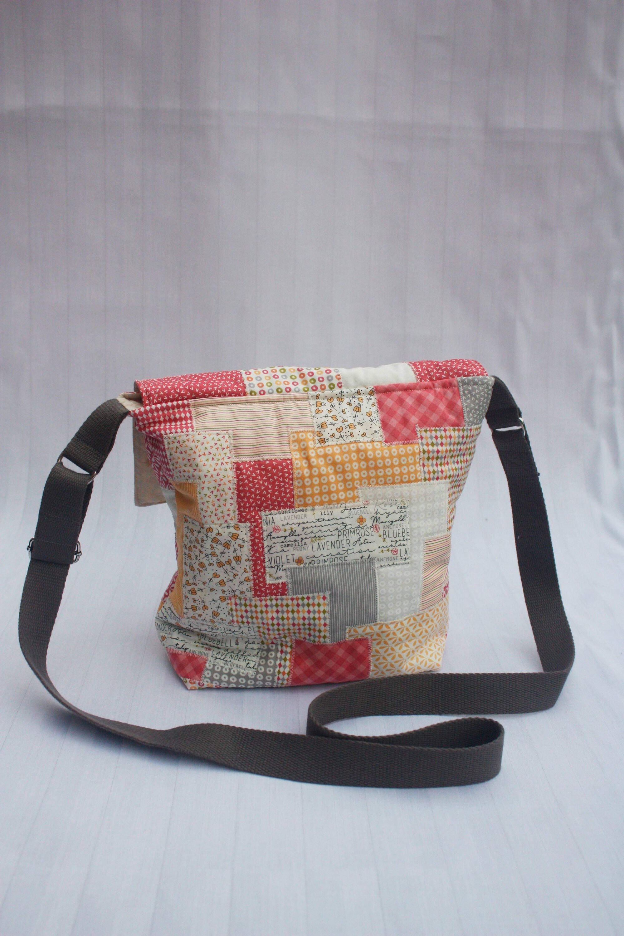 Patchwork quilted crossbody handbag Etsy