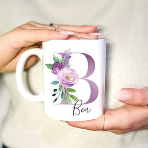 Tasse Personalisiert mit Buchstabe |Kaffeetasse mit Namen | individuelle Tasse mit Wunschtext