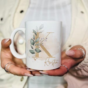 Tasse Personalisiert mit Buchstabe Namen Wunschtext | Tasse mit Spruch