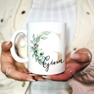 Tasse Personalisiert Tasse mit Buchstabe Tasse mit Namen Tasse mit Spruch Geschenk für Frauen Bild 10