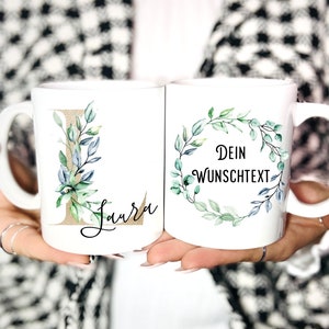 Tasse Personalisiert Tasse mit Buchstabe Tasse mit Namen Tasse mit Spruch Geschenk für Frauen Bild 8