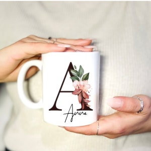 Tasse Buchstabe Personalisiert | individuelle Tasse mit Namen | Kaffeetasse mit Wunschtext