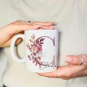 Mug personalized with letter name desired text image 4