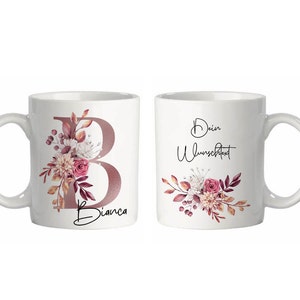 Mug personalized with letter name desired text image 2