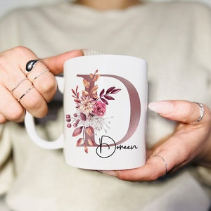 Mug personalized with letter name desired text image 3