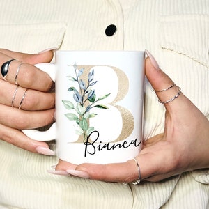 Tasse Personalisiert Tasse mit Buchstabe Tasse mit Namen Tasse mit Spruch Geschenk für Frauen Bild 9