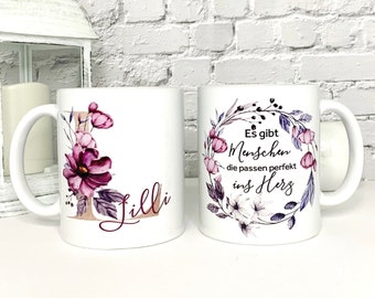 Cup personalized with letter name desired text | Mom | Grandma | girlfriend | Family