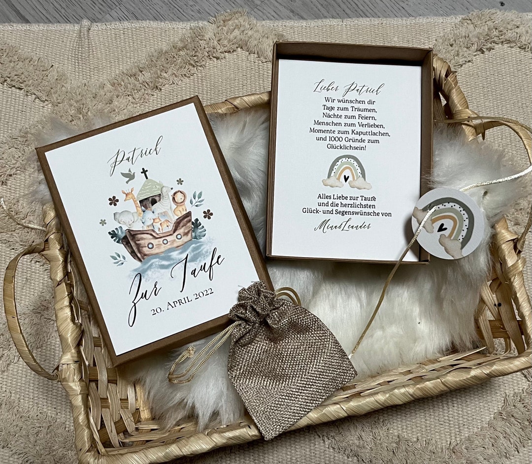 Gift Box noah's Ark for Baptism Money Gift Etsy