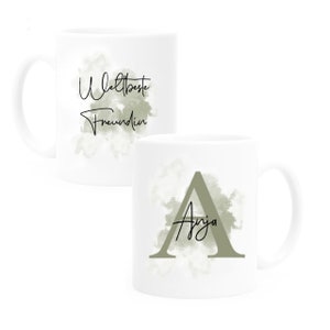 Tasse Personalisiert | Tasse mit Buchstabe | Tasse mit Namen | Tasse mit Spruch | Geschenk für Frauen und Männer